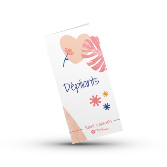 Dépliant saint valentin